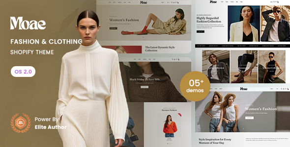 Moae - Fashion Clothing Shopify 2.0 Theme Moae - Fashion Clothing Shopify 2.0 Theme