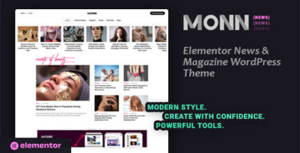 Monn - Elementor News Magazine WordPress Theme