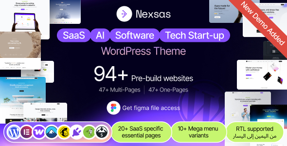 Nexsas | SaaS AI Startup WordPress Theme Nexsas | SaaS AI Startup WordPress Theme