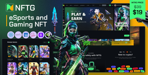 NFTG - eSports and Gaming NFT Next JS Template NFTG - eSports and Gaming NFT Next JS Template