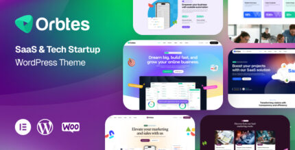 Orbtes - SaaS Tech Startup WordPress Theme