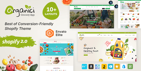 Organici - Fresh Food Grocery Store - Shopify Multi-Purpose Theme