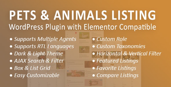 PALWP: Pets and Animals Listing WordPress Plugin PALWP: Pets and Animals Listing WordPress Plugin