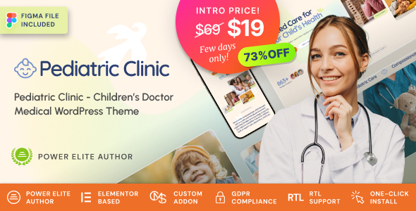Pediatric Clinic - Children’s Family Doctor Medical WordPress Theme