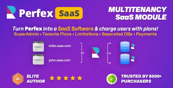 Perfex CRM SaaS - The Official Multi Tenancy Support module Perfex CRM SaaS - The Official Multi Tenancy Support module