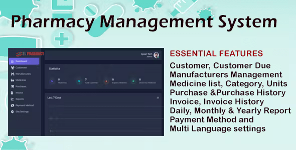 Pharmacy Management Software with Ecommerce Store-PWA Pharmacy Management Software with Ecommerce Store-PWA