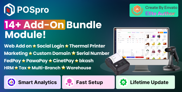 POSpro – 14+ Add-On Modules Bundle | Complete POS Inventory SaaS Solution POSpro – 14+ Add-On Modules Bundle | Complete POS Inventory SaaS Solution