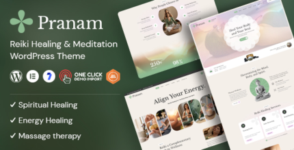Pranam – Reiki Healing Meditation WordPress Theme