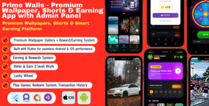 Prime Walls - Ultimate Wallpaper, Shorts Earning App