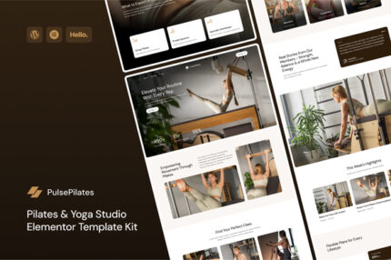 PulsePilates – Pilates Yoga Studio Professional Business Elementor Template Kit