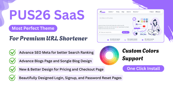 PUS26 SaaS – Modern Theme for Premium URL Shortener PUS26 SaaS – Modern Theme for Premium URL Shortener