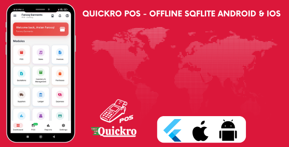 Quickro POS Flutter App Android IOS Laravel Admin Panel Quickro POS Flutter App Android IOS Laravel Admin Panel