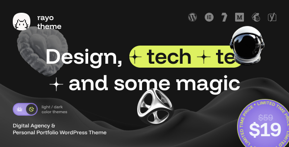 Rayo - Digital Agency Personal Portfolio WordPress Theme