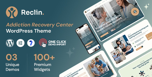 Reclin - Addiction Recovery Rehabilitation Center WordPress Theme Reclin - Addiction Recovery Rehabilitation Center WordPress Theme