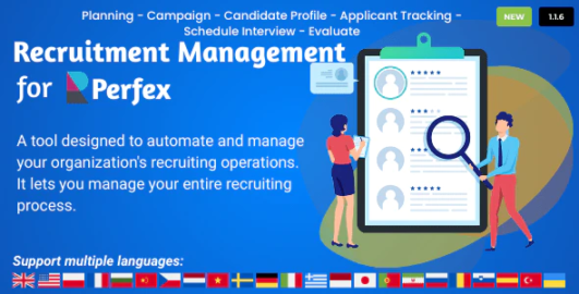 Recruitment Management for Perfex CRM Recruitment Management for Perfex CRM