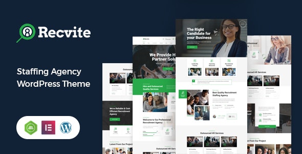 Recvite - Staffing Agency WordPress Theme Recvite - Staffing Agency WordPress Theme