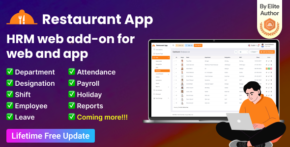 Restaurant App HRM Add-on Restaurant App HRM Add-on