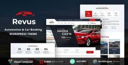 Revus - Automotive Car Rental WordPress Theme
