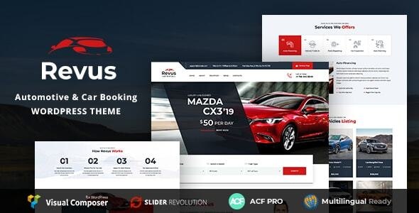 Revus - Automotive Car Rental WordPress Theme Revus - Automotive Car Rental WordPress Theme