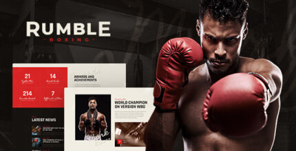 Rumble | Boxing Mixed Martial Arts Fighting WordPress Theme