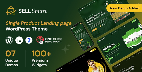 Sellsmart - Single Product Landing Page WordPress Theme Sellsmart - Single Product Landing Page WordPress Theme