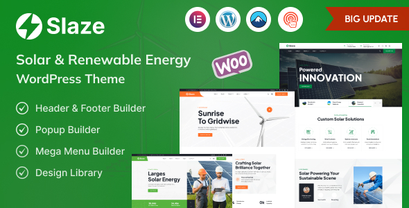 Slaze - Solar Panel Solar Energy Theme
