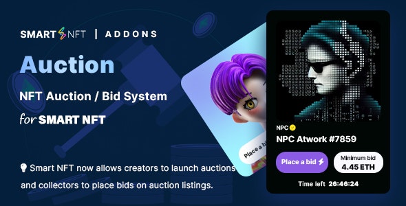 Smart NFT Standard Auction (Addons) Smart NFT Standard Auction (Addons)