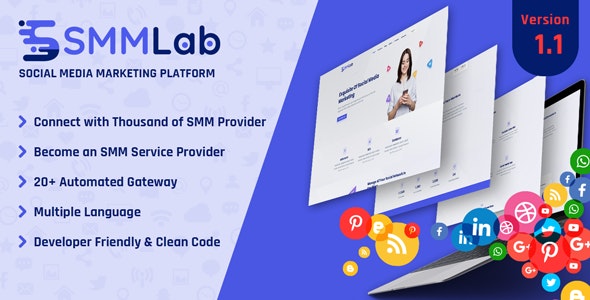 SMMLab - Social Media Marketing SMM Platform
