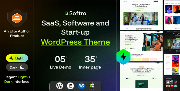 Softro - SaaS, Software and Startup WordPress Theme Softro - SaaS, Software and Startup WordPress Theme