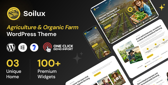Soilux - Organic Farm WordPress Theme