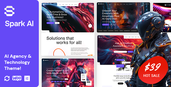 Spark AI - AI Agency Technology WordPress Theme Spark AI - AI Agency Technology WordPress Theme