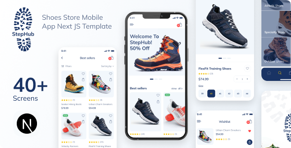 StepHub - Next.js Shoes Store Template StepHub - Next.js Shoes Store Template