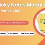 Sticky Notes Module For Perfex CRM