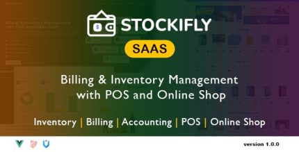 Stockifly SAAS - Billing Inventory Management with POS and Online Shop