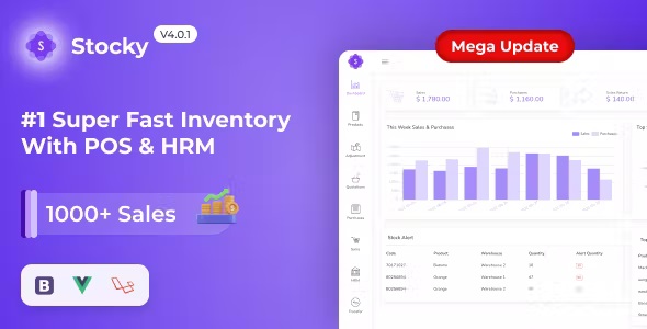Stocky – Laravel POS Inventory Management | ERP, HRM, WooCommerce Online Store