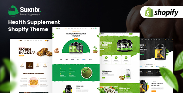 Suxnix - Health Supplement Landing Shopify Theme Suxnix - Health Supplement Landing Shopify Theme