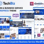 Techbiz - IT Solution Business Consulting Service WordPress Theme