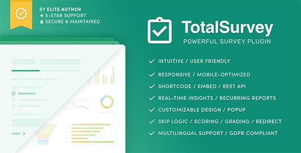 Total Survey - Responsive WordPress Survey Plugin Total Survey - Responsive WordPress Survey Plugin
