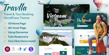 Travlla- Travel Tour Booking Agency WordPress Theme