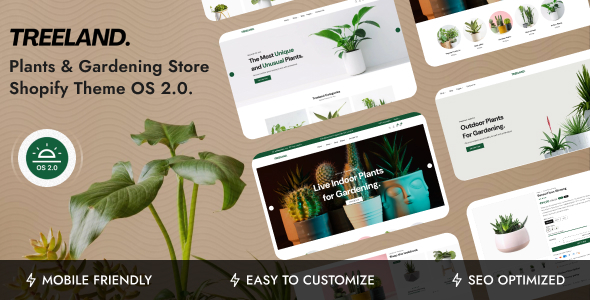 Treeland – Plants Gardening Store Shopify Theme OS 2.0