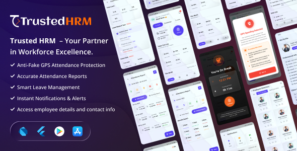 Trusted HRM Bundle | Laravel Web + App HR Management System | GPS Anti-Fake Offline Attendance