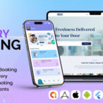 UltraWash – Complete Multi-Store Laundry Booking Solution (App + Website + Admin Panel) | On-Demand