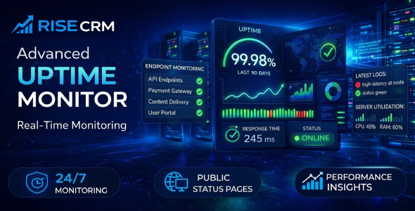 Uptime Monitor for RISE CRM – Real-Time Website Tracking Status Pages