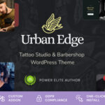 Urban Edge - Barbershop Tattoo Studio WordPress Theme