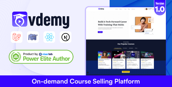 Vdemy - On demand Course Selling Platform | LMS Vdemy - On demand Course Selling Platform | LMS