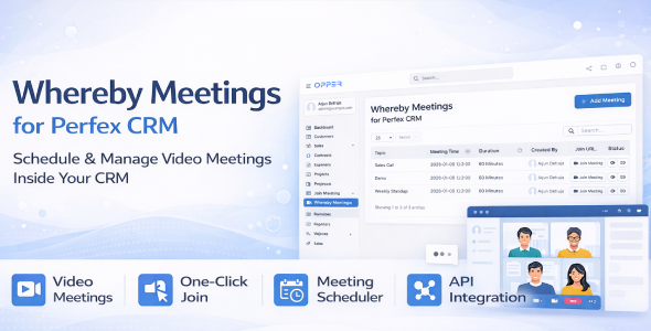 Whereby Meetings Module for Perfex CRM Whereby Meetings Module for Perfex CRM