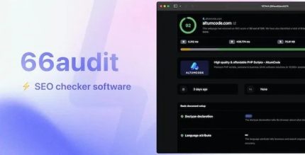 66audit - SEO audits Software [Regular License]