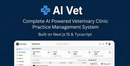 AI Vet - Complete Veterinary Hospital / Clinic Management System | AI Powered | Node JS