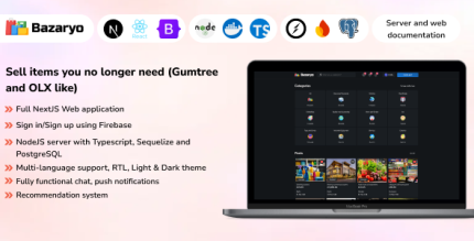 Bazaryo web - Sell Buy, Gumtree OLX like (full application)