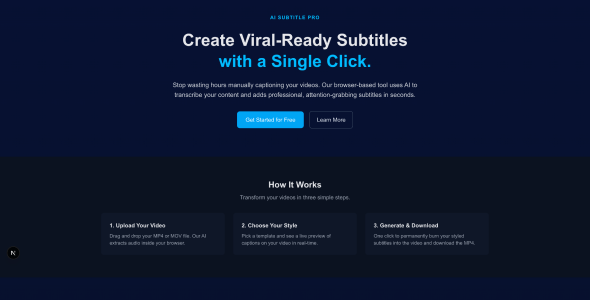 CaptionCraft - AI-Powered Subtitle Generator with Templates CaptionCraft - AI-Powered Subtitle Generator with Templates